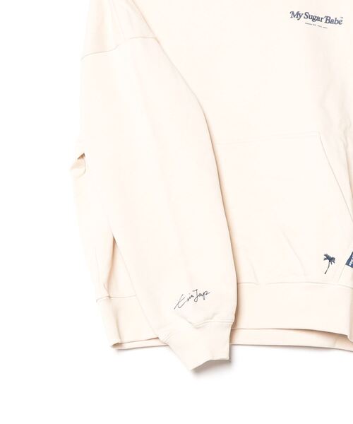 My Suga Babe パーカー ホワイト my sugar babe logo sweat – YZ