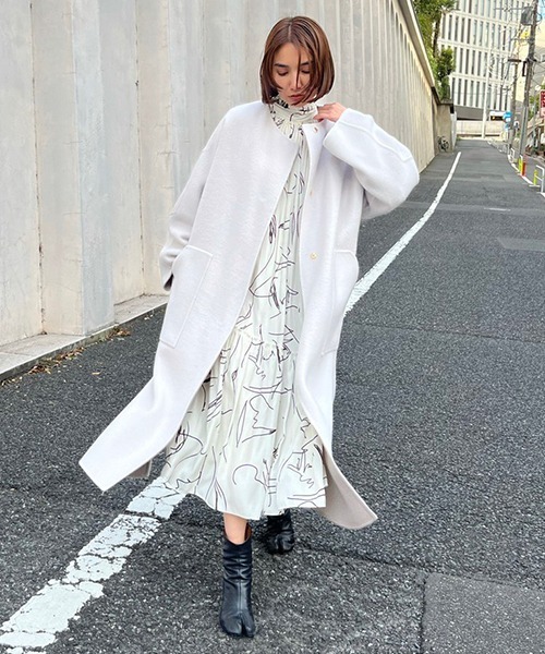 FRAY I.D（フレイ・アイディー） ノーカラーコート 0 ベージュ