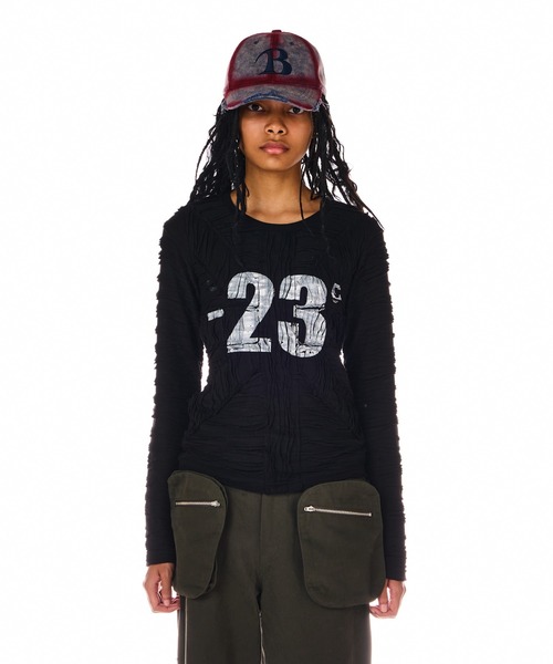 BEEDEN tシャツ NUMBERING CONNECTION TOPS レディース