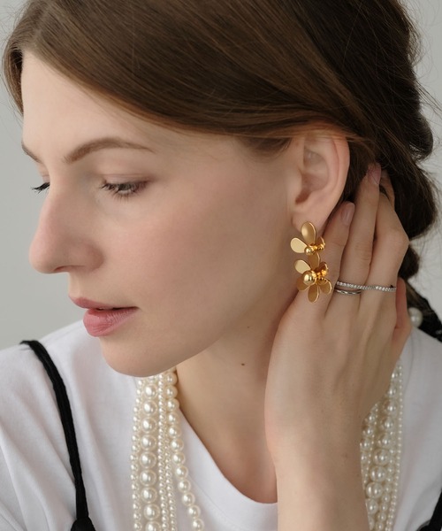 ピアス メタルフラワーピアス レディース : ZOZOTOWN Yahoo!店 - 通販