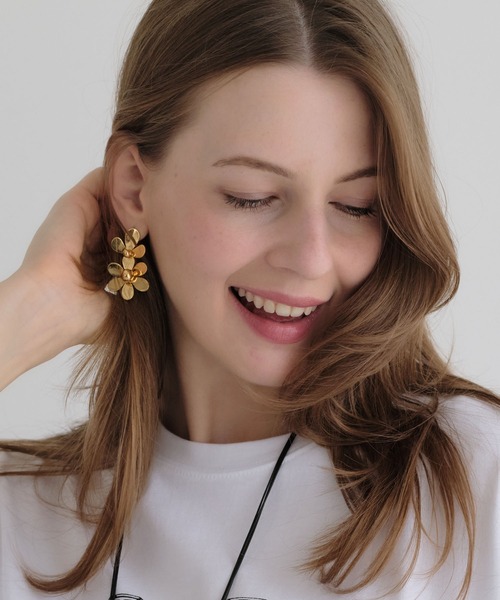 ピアス メタルフラワーピアス レディース : ZOZOTOWN Yahoo!店 - 通販