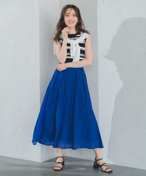 MISCH MASCH スカート 2025春夏新作 シアーカラースカート