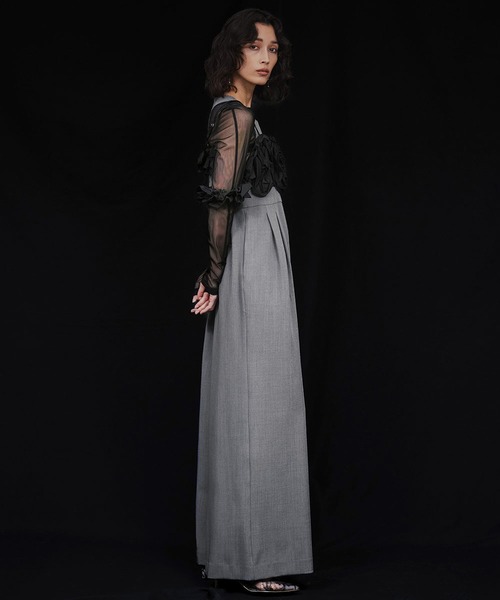 GIRL パンツドレス GIRL DRESS FOR NOW パーティードレス パンツドレス ラッフルビスチェ
