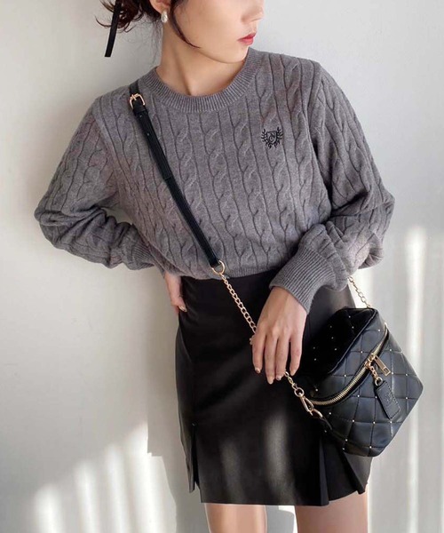 【本日限定】 ブラック キルティング ショルダーバッグ one after another NICE CLAUP ショルダーバッグ バッグ 「WEB