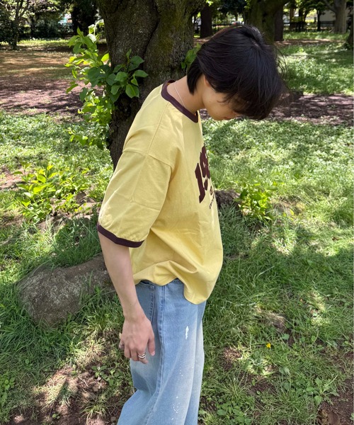 tシャツ 半袖 ナンバリングリンガーTシャツ レディース メンズ