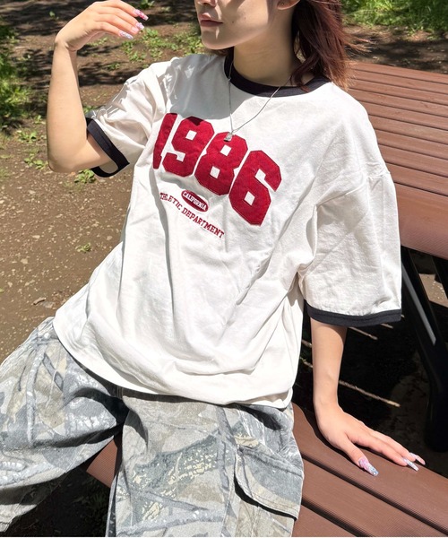 tシャツ ナンバリングリンガーTシャツ レディース メンズ : ZOZOTOWN