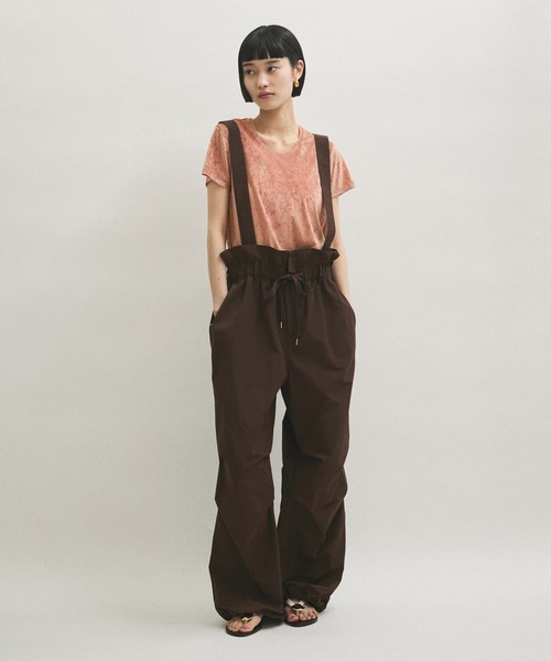 ADAM ET ROPE' tシャツ クラッシュベロアTシャツ レディース