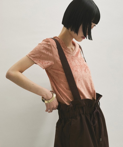 ADAM ET ROPE' tシャツ クラッシュベロアTシャツ レディース