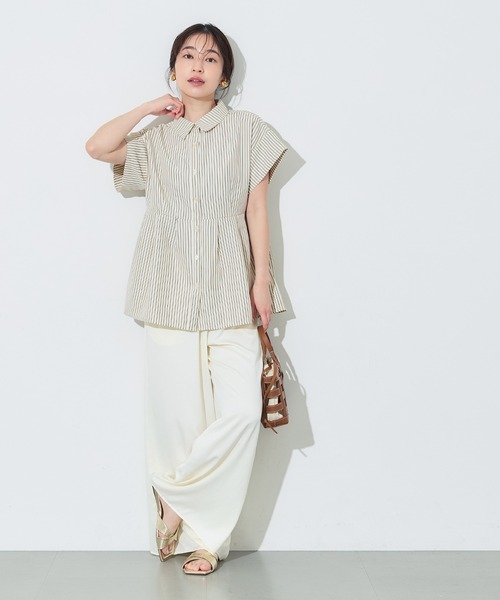 coca（コカ） ブラウス シャツ 夏 半袖 ＼再入荷／ サッカータック
