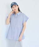 ブラウス シャツ 夏 半袖 ＼再入荷/ サッカ...の詳細画像5