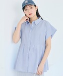 ブラウス シャツ 夏 半袖 ＼再入荷/ サッカ...の詳細画像4