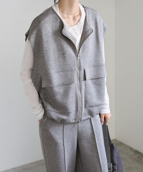 select MOCA（セレクトモカ） ベスト ジレ ダンボールスウェットダブル