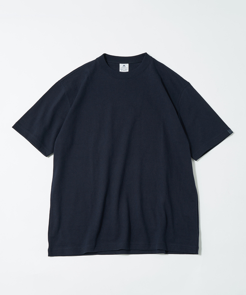 f*@様 LOOPWHEELER ネイビー Tシャツ Lサイズ LOOPWHEELER 「LOOPWHEELER」 半袖Tシャツ MEDIUM ネイビー