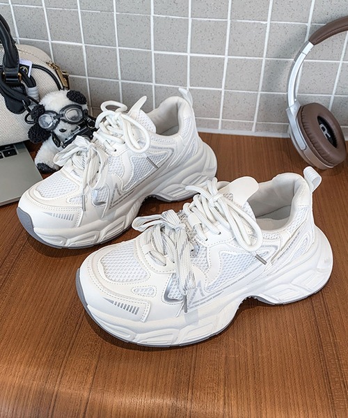 shoes365 スニーカー 「SHOES 365」厚底ダッドスニーカー レディース