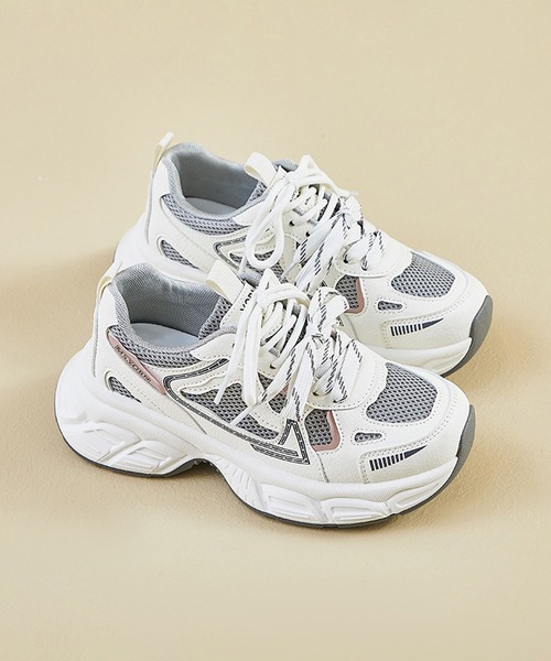 shoes365 スニーカー 「SHOES 365」厚底ダッドスニーカー レディース