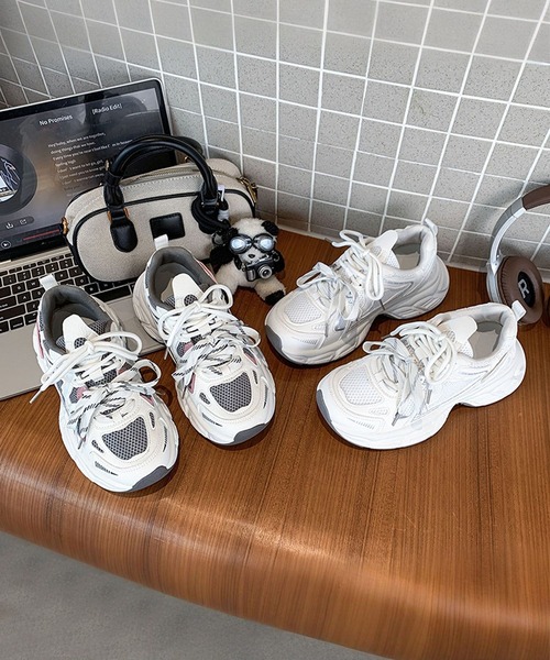 shoes365 スニーカー 「SHOES 365」厚底ダッドスニーカー レディース