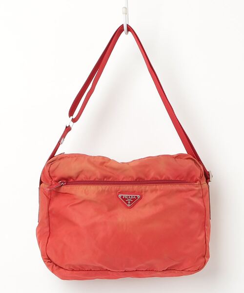 PRADA 赤 ショルダーバッグ PRADA 「PRADA」 ショルダーバッグ - レッド レディース