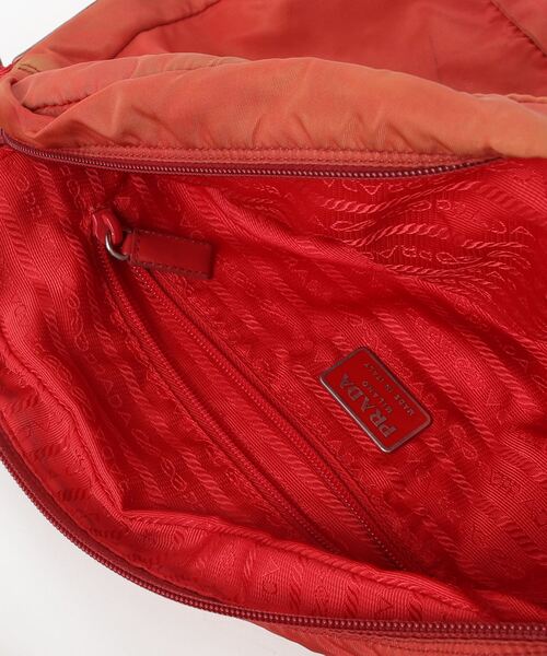 PRADA 「PRADA」 ショルダーバッグ - レッド レディース