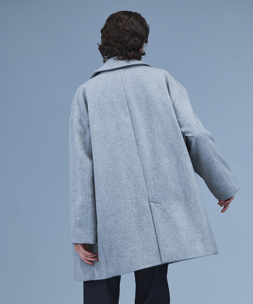 N.O.R.C」 ピーコート M ライトグレー レディース