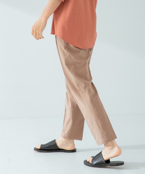 パンツ リネン サルエルパンツ メンズ レディース Julius リネン