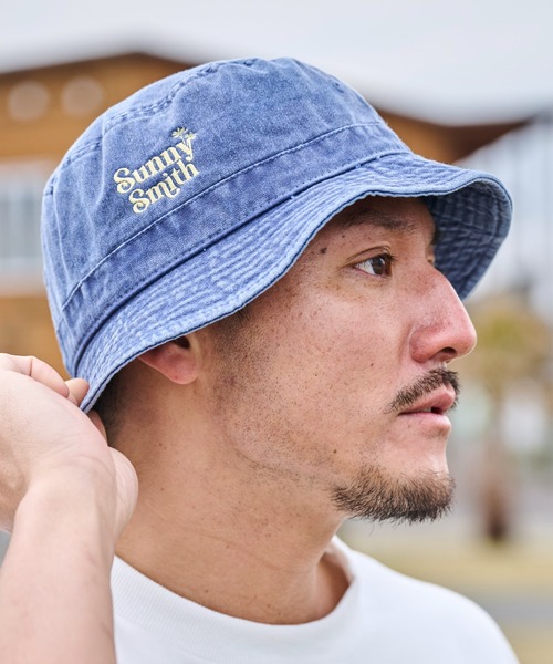 Sunny Smith 帽子 ハット ヤシの木ロゴ刺繍ピグメント バケットハット