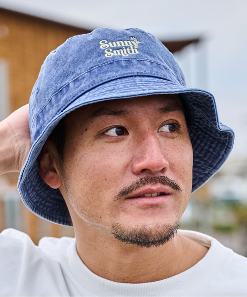 Sunny Smith 帽子 ハット ヤシの木ロゴ刺繍ピグメント バケットハット