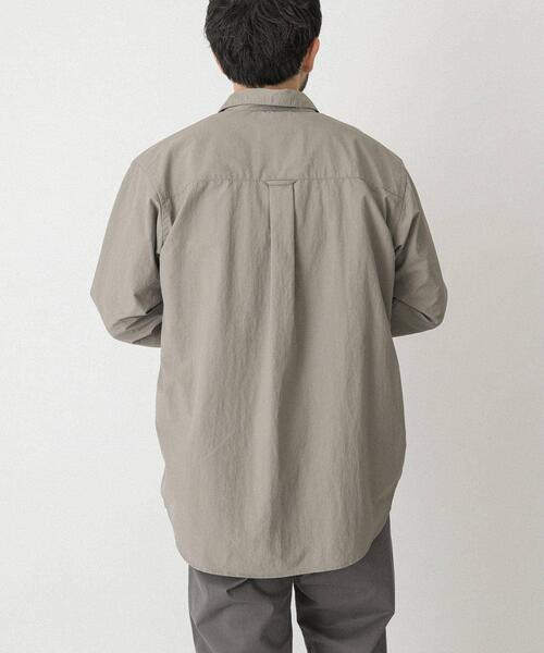 EKAL（エカル） シャツ 「撥水/UVカット」「UR TECH」ナイロンタッサー