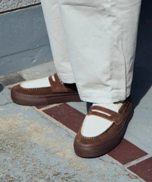 STANCLAN（スタンクラン） スリッポン 「STANCLAN」PENNY Suede Blown