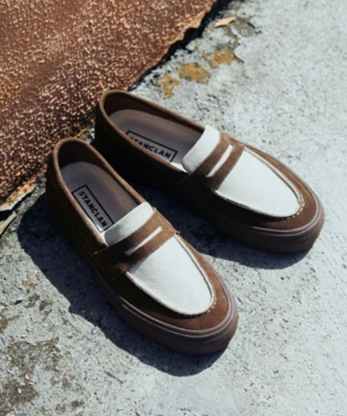 STANCLAN（スタンクラン） スリッポン 「STANCLAN」PENNY Suede Blown