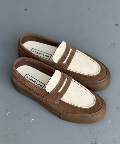 STANCLAN（スタンクラン） スリッポン 「STANCLAN」PENNY Suede Blown