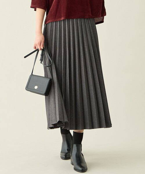 ANY（エニィ） スカート 「新色追加/ウエストゴム」ウーリッシュ