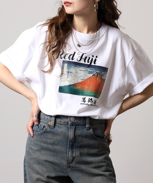 FUNALIVE（ファンアライブ） tシャツ ALCARZA 葛飾北斎 Tシャツ メンズ