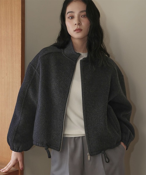 ELFRANK ブルゾン アウター 「2025AW」「ウール70％」ジップブルゾン