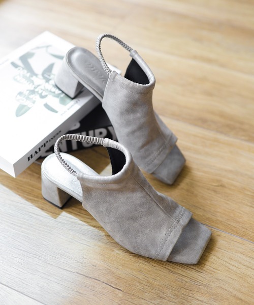 「SESTO」 ヒールサンダル LL シルバー レディース_画像8