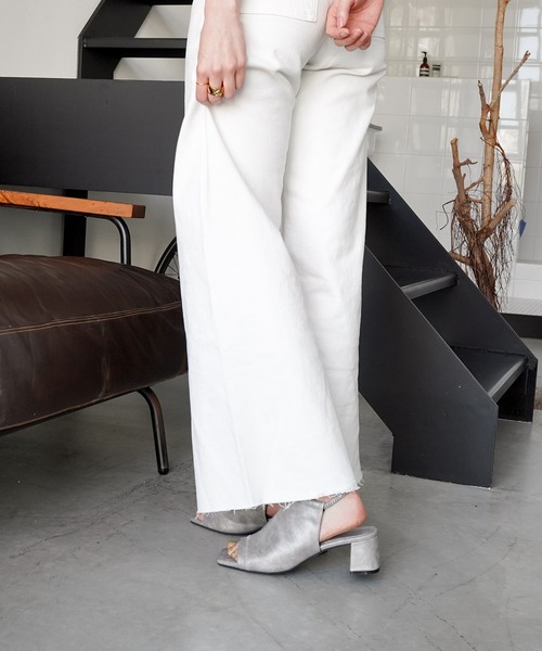 「SESTO」 ヒールサンダル LL シルバー レディース_画像9