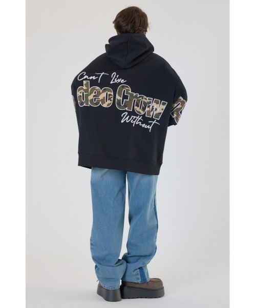 RODEO CROWNS フードロゴ ロングパーカー 新品タグあり❤︎ RODEO CROWNS WIDE BOWL（ロデオクラウンズワイドボウル） パーカー