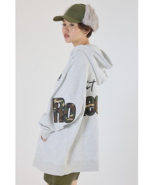 RODEO CROWNS フードロゴ ロングパーカー 新品タグあり❤︎ RODEO CROWNS WIDE BOWL（ロデオクラウンズワイドボウル） パーカー