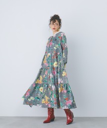 manana suerte（マニャーナスエルテ） ワンピース フラワーストライプ