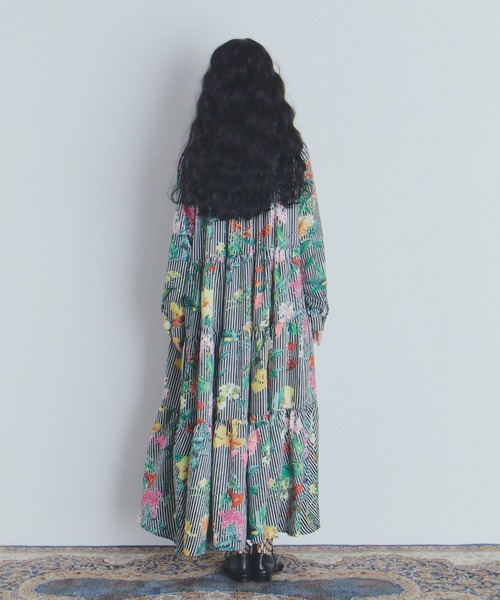 manana suerte（マニャーナスエルテ） ワンピース フラワーストライプ