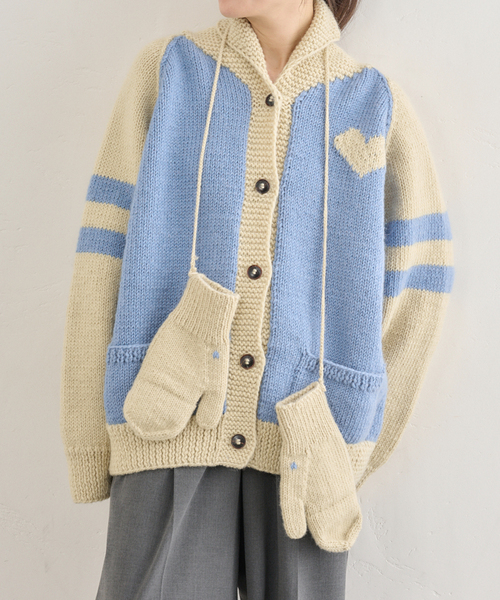 U by SPICK&SPAN カーディガン NEPAL HAND KNIT/ネパールハンドニット