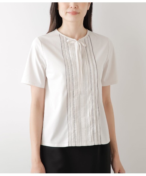 「NEWYORKER」 半袖カットソー M ホワイト レディース_画像4