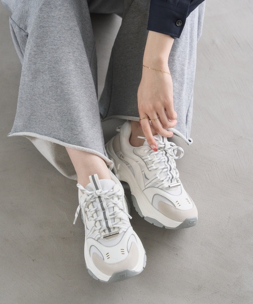 (取寄) スティーブマデン レディース  Steve Madden women Dantelle Grey/Brown/White STEVE MADDEN（スティーブ・マデン） スニーカー STEVE MADDEN