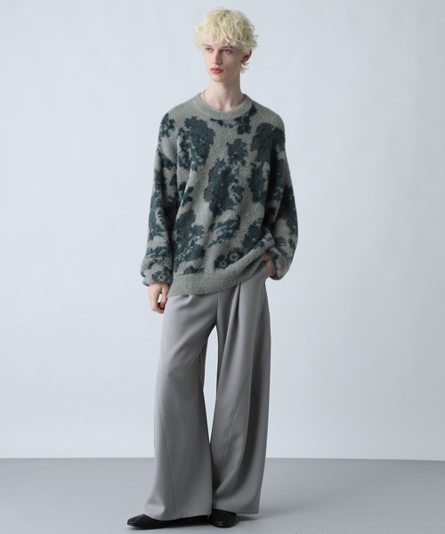 HARE（ハレ） セーター ニット シャギーニットガラプルオーバー(HARE