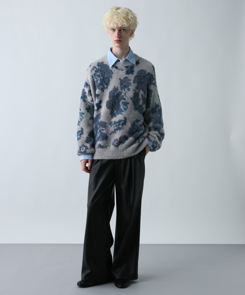 HARE（ハレ） セーター ニット シャギーニットガラプルオーバー(HARE