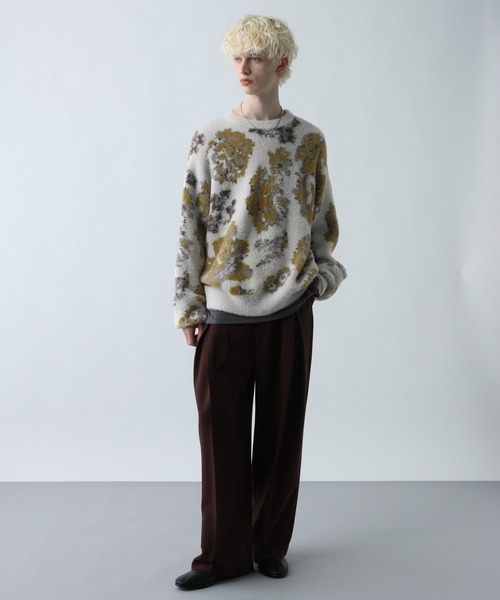 HARE（ハレ） セーター ニット シャギーニットガラプルオーバー(HARE