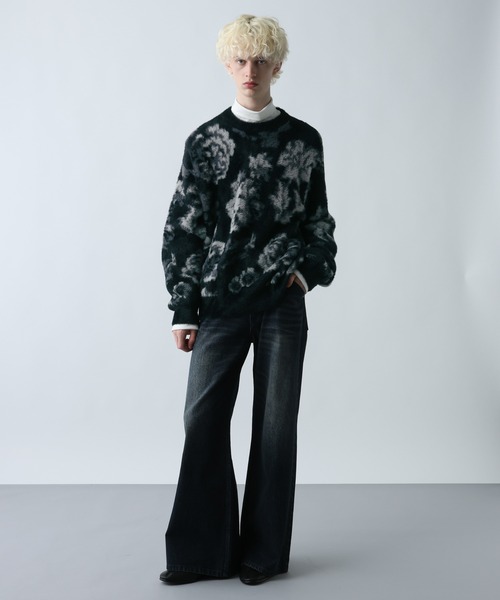 HARE（ハレ） セーター ニット シャギーニットガラプルオーバー(HARE