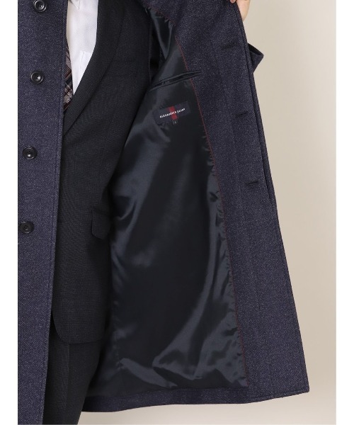 「Alexander Julian」 ステンカラーコート X-LARGE ネイビー メンズ_画像4