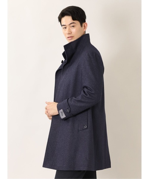 「Alexander Julian」 ステンカラーコート X-LARGE ネイビー メンズ_画像8