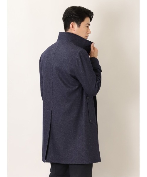 「Alexander Julian」 ステンカラーコート X-LARGE ネイビー メンズ_画像9