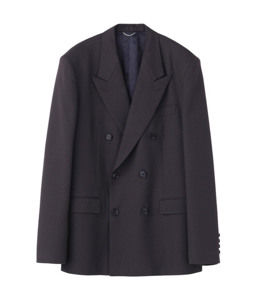 ジャケット テーラードジャケット WOOL GABARDINE DOUBLE BREASTED JACKET メンズの画像
